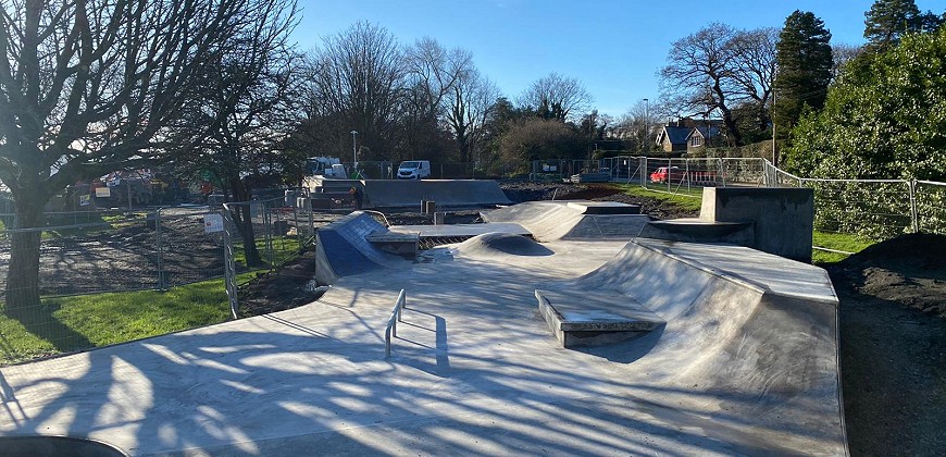 
                    Skatepark near completion...
